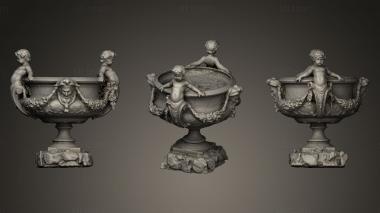 3D model Cherubs on vase (STL)